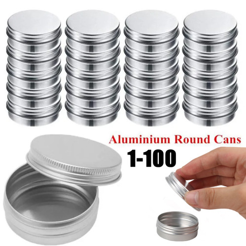 Metal storage tin jar - jar, lid