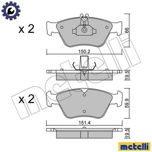 Brake pad set disc - brake,