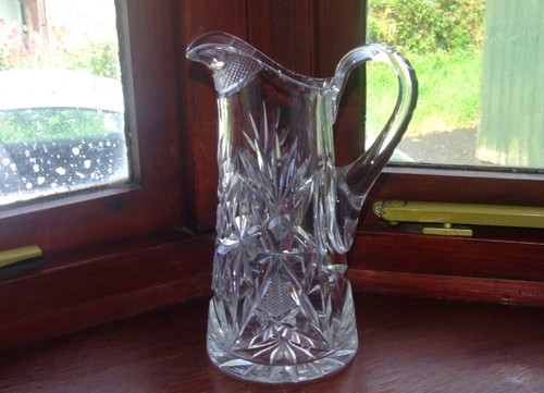 Vintage tall glass water jug - vintage,
