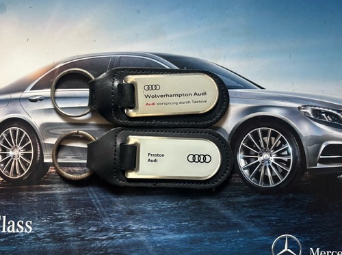 Two genuine audi keyrings - two,