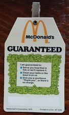 Vintage McDonald's Name Tag