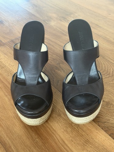 Jimmy choo black leather and - jimmy,