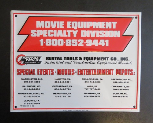 Movie equipment specialty - movie,