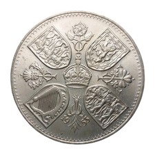 Great Britain 5 Shillings Crown 1953 UNC Coin Coronation Elizabeth II Z3037
