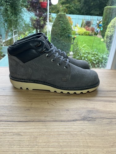 Kickers boots grey - kickers, suede