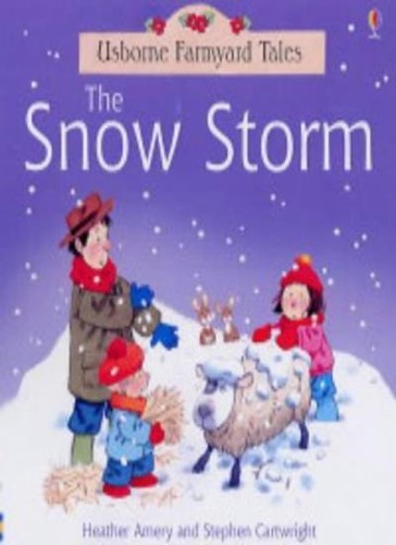 Snow storm farmyard - snow, (farmyard