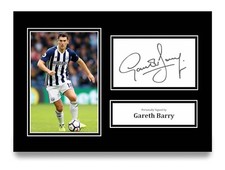 Gareth Barry Signed A4 Photo