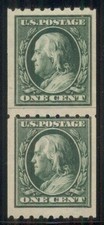 US #390 1¢ green, p. 8 ½