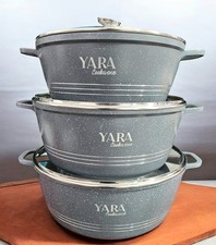 Grey Marble Stockpot Set Big
