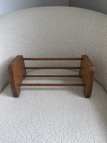 Vintage book rack - rack, wooden