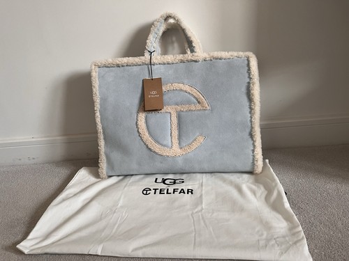 Ugg telfar light blue suede - light,