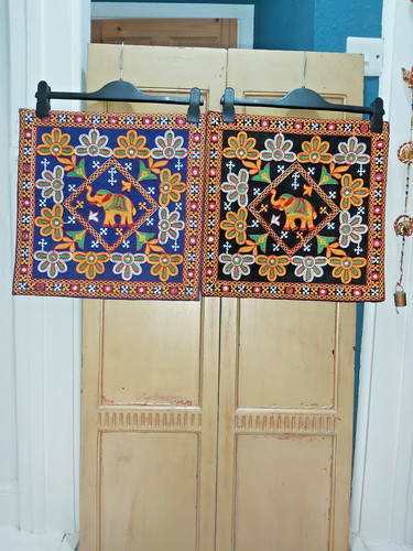Two indian cushion - two, covers