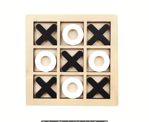 Wooden tic tac toe - tic,