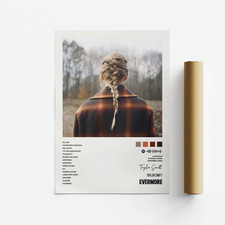 Taylor Swift, Evermore Album Art Poster, Print, Music, Tracklist