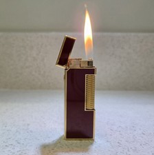 Red Enamel & Gold Dunhill