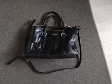 Jasper J Conran Black Leather Handbag