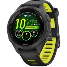 Garmin Forerunner 265S Music HRM With GPS Watch Black Running Mens Womens