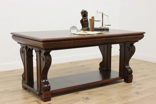 Mahogany antique desk - antique,