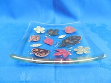 Jo Downs dish with leaf design