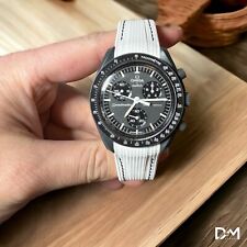 Omega x Swatch - Mission To The Moonphase New Moon - Snoopy White/Black STRAP