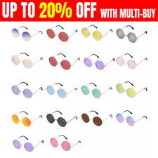 Retro Round Steampunk Sunglasses John Lennon Vintage Style Hippie Glasses NEW