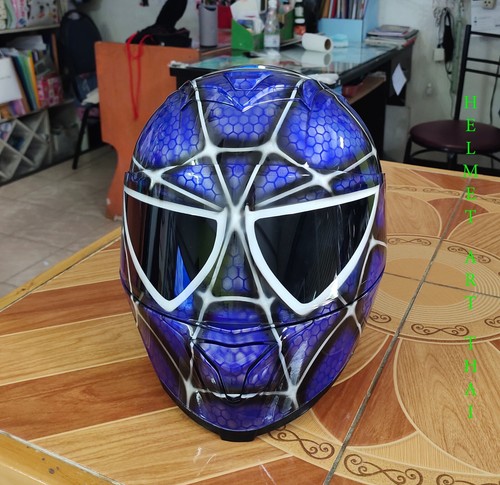 Blue spiderman custom - blue,
