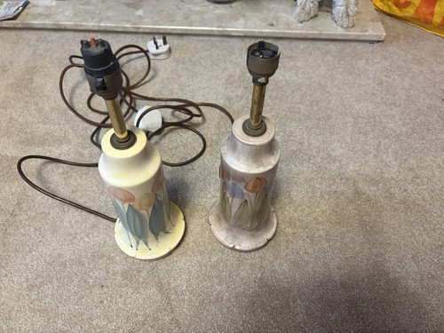 Jersey pottery lamp - pottery, bases