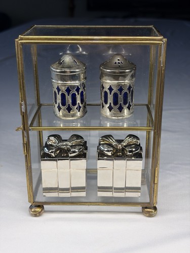 Vintage brass glass - brass, tabletop