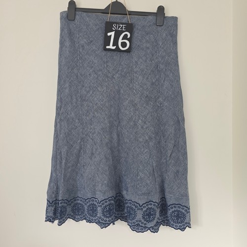 Classic blue peasant skirt - blue,