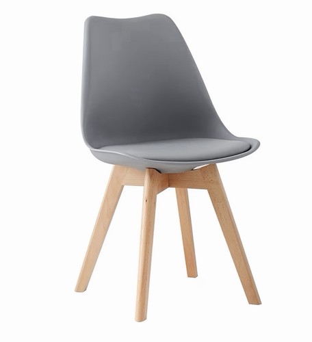 Grey solid dining chairs light - grey,