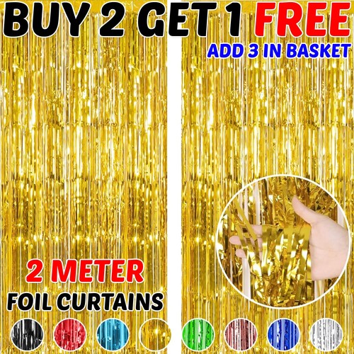 Foil fringe tinsel shimmer - 2m,