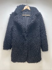 M&Co Black Faux Fur Shaggy