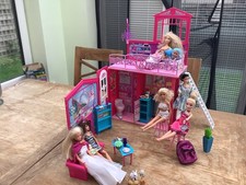 Barbie glam house, accessories, furniture / dolls/ animals bundle
