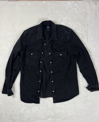 Zara men black cotton - zara,