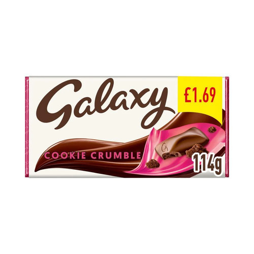 Galaxy cookie crumble - cookie, milk