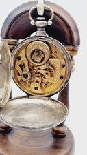 silver duplex chinese market pocket watch
