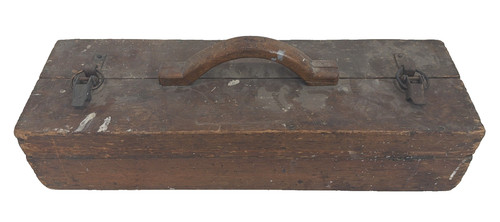 Vintage wooden tool box - vintage,