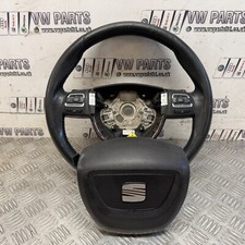 SEAT ALHAMBRA PADDLE STEERING WHEEL W/BAG. AIR 7N5419091A 7N5880201G 10-15