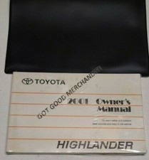 2001 TOYOTA HIGHLANDER OWNERS