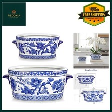 Elegant Blue White Ceramic