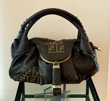 Fendi Zucca Spy Canvas Leather