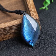 Natural labradorite pendant - natural,