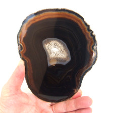 Dark Brown Agate Slice Large