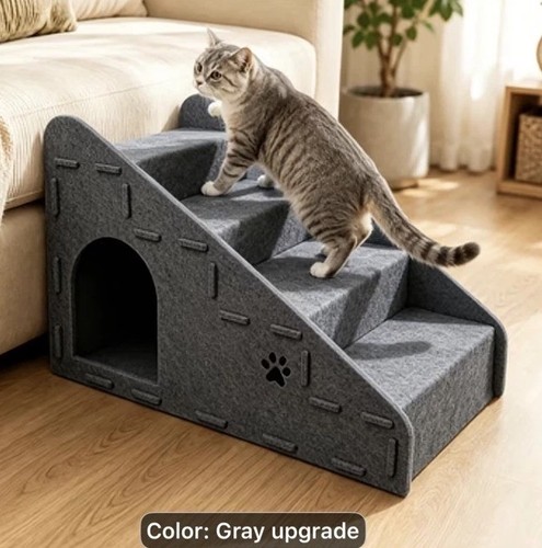 Felt pet step for couch - pet, &