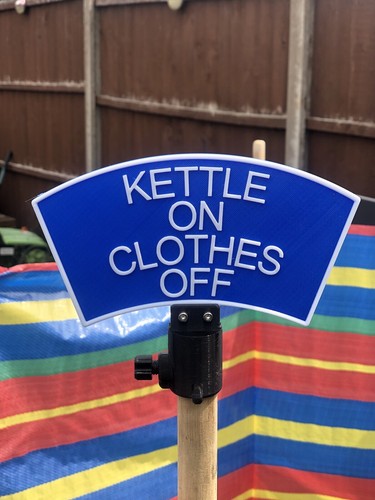 Kettle clothes off sign - on,
