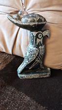 Egyptian Statue Bird Approx 7" Hawk Soapstone God Horas Falcon