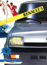 Renault 5 TL GTL TS TX Alpine Turbo 1983 French market sales brochure 