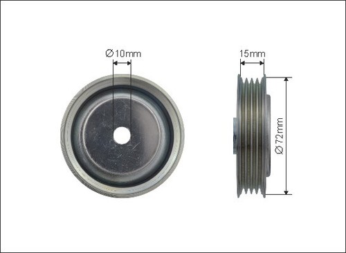 New deflection guide pulley - new, deflection/guide