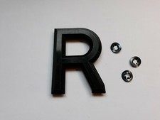  Classic Number Plate Letter R with clips