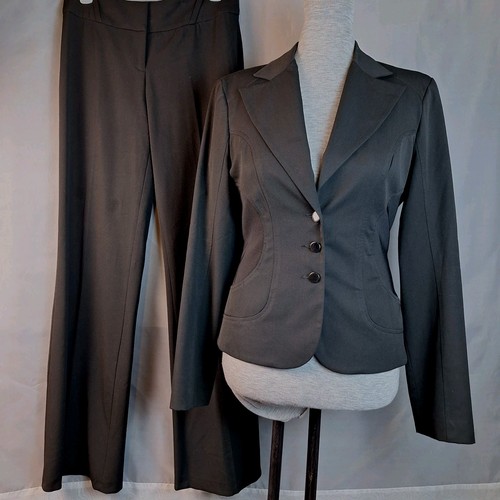 90s bebe black pant suit - bebe, set